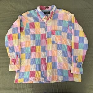 Orvis Multicolor Patchwork Shirt Size XXL